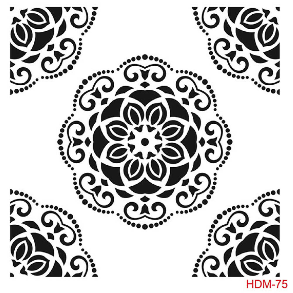 PLANTILLA STENCIL CADENCE HDM110 MANDALA GRANDE 25X25 CM